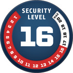 Security Level 16/20 | ABUS GLOBAL PROTECTION STANDARD ® | A higher level means more security